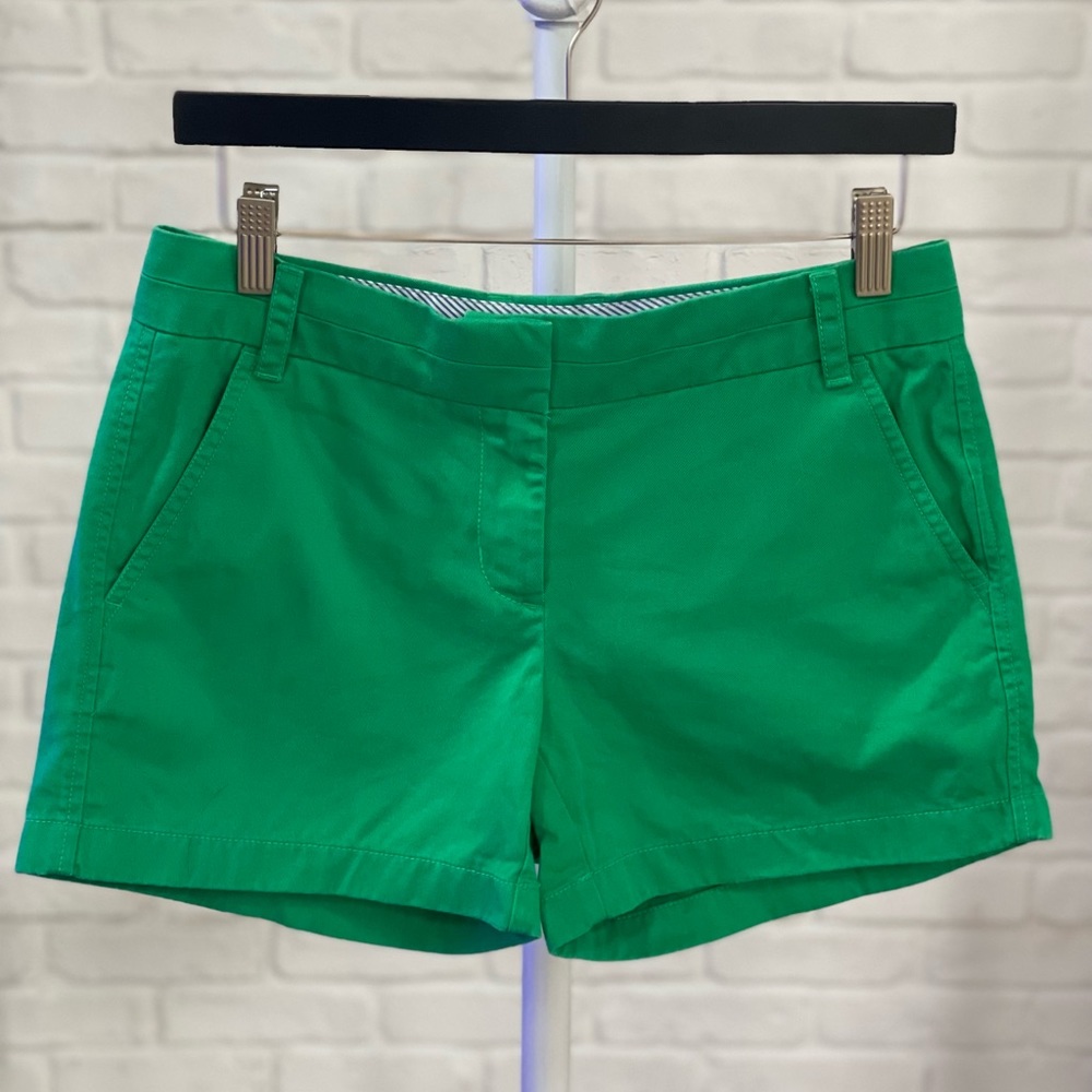 J. Crew | 3” Chino Shorts | Kelly Green | Size 2